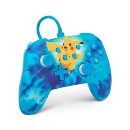 Enhanced Mando Con Cable Nintendo Switch Tie Dye Pikachu POWER A NSGP0090-01