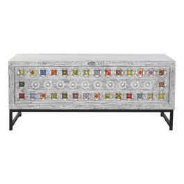 Baul Indio DKD Home Decor Gris Multicolor 116 x 40 x 50 cm