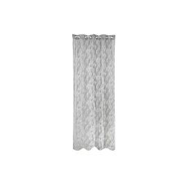 DKD Home Decor Cortina Visillo Basicos Poliéster Gris 270 x 140 cm (2 Unidades) 140 gsm