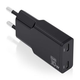 AISENS - CARGADOR GaN ULTRA DELGADO 30W, 2xUSB-C PD3.0 QC4.0, NEGRO Precio: 7.49999987. SKU: B1ALVW4EXZ