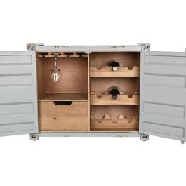Botellero Vintage DKD Home Decor Gris 41 x 64 x 77 cm Botellero Vintage DKD Home Decor Gris 41 x 64 x 77 cm