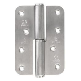 Pernio Inox Canto Redondo 120-86-3 Mano Derecha Herrajes Carpinteria