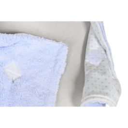Manta Home ESPRIT Azul Beige Rosa 100 x 75 x 20 cm (3 Unidades)