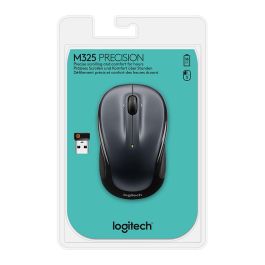 Logitech M325 Ratón Inalámbrico Óptico 1000 DPI Ambidextro Negro