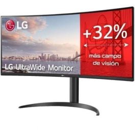 LG 34WP75CP-B Monitor Ultrapanorámico Curvo 34" WQHD (3440x1440) 160Hz 1ms MBR HDR10 FreeSync Premium USB-C 65W Regulable Negro