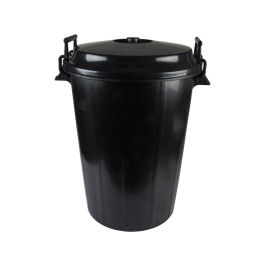 Cubo de basura 100 litros color negro sin tapa sp berner