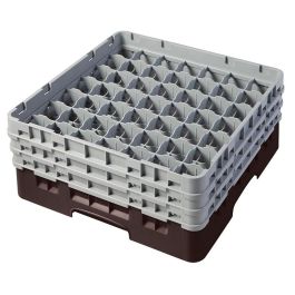 CAMBRO - 49S638-167 - Cesta de lavado 49 comp. 3 alturas - 6 cm Ø máx. - alt. máx. 17,6 cm - 50 x 50 x 22,5 cm - Castaño Precio: 90.49999948. SKU: B1BQV8X9L3