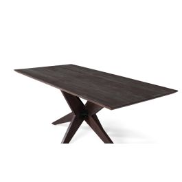 Giner y Colomer Mesa de Comedor Rectangular en Madera de Mango Wengue 180 cm