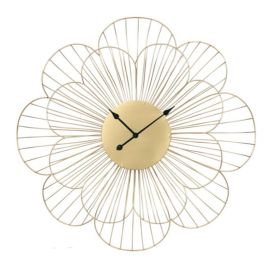 DKD Home Decor Reloj de Pared Moderno Dorado Flor 57 x 57 x 4 cm Precio: 22.42614. SKU: S3037738