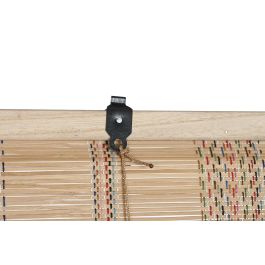 DKD Home Decor Estor Enrollable Tropical Bambú Multicolor para Puerta 120x230 cm