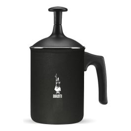 Bialetti Espumador de Leche Manual Tutto Crema 00AGR394 Negro Aluminio 8cm
