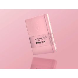 Antartik Cuaderno A5 Tapa Dura Hojas Cuadriculadas Rosa Pastel 100 Hojas 80 Gr FSC