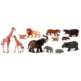 Miniland Juego Animales de la Selva con Crías 12 Figuras Jirafa León Elefante Tigre Hipopótamo Rinoceronte Guía Didáctica Precio: 54.88999956. SKU: B1A4YJ6Y5N
