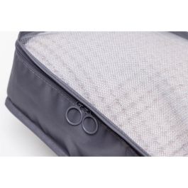 Numada Organizador de Maleta Gris Oscuro 8 Piezas Impermeable Multiusos Cremallera Doble Cursor Rejilla Visibilidad