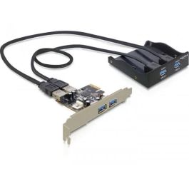 Delock LX-7300 Panel Frontal + Tarjeta PCIe USB 3.2 Gen 1 (3.1 Gen 1) Interno Negro 4 Puertos 5000 Mbit/s Precio: 838.50000047. SKU: B1872JN9KJ
