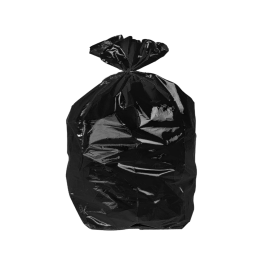 Blanca Bolsa de basura domestica negra con autocierre 55x60 cm rollo 15 unidades 23 litros