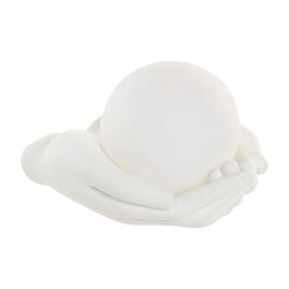 DKD Home Decor Decoración Luminosa Mano de Resina LED Blanco 13 x 10.5 x 16 cm (4 Unidades) con 3 pilas Lr44 Precio: 42.50000007. SKU: B17JW48JRN
