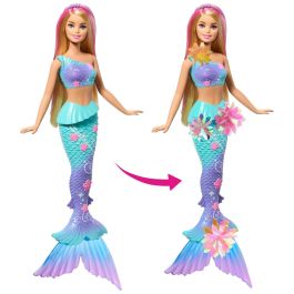 Barbie Muñeca Sirena Florece Rubia, Juguete para Niñas de 3 Años en Adelante