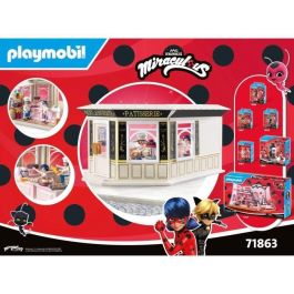 Playmobil 71863 Miraculous: Set de Pastelería Panadería Francesa Detallada con Utensilios de Repostería Niños +4 Años
