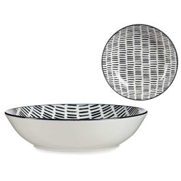 Plato Hondo 20Cm Dibujo Lineas Negro Vessia (24 Unidades) Precio: 61.68999991. SKU: B1CD97AKA5