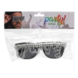 Gafas Carnaval Cadenas Plateado Hombre Adulto