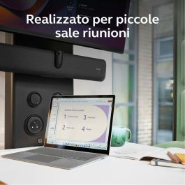Jabra Panacast 40 VBS Bar Only - Cámara de Videoconferencia para Microsoft Teams Rooms, Zoom Rooms, Resolución 3840 x 1080, PTZ 4x, WiFi, Bluetooth 5.2, 6 Micrófonos, Negro