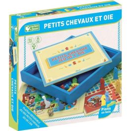 L'Arbre A Jouer 66310 Juego de Mesa Tradicional Caballos Pequeños y La Oca en Caja de Madera Reversible con Peones de Madera para Niños +3 Años L'Arbre A Jouer 66310 Juego de Mesa Tradicional Caballos Pequeños y La Oca en Caja de Madera Reversible con Peones de Madera para Niños +3 Años