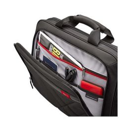 CaseLogic DLC117 Bolsa Bandolera para Portátil de 17.3", Nylon Negro, con Compartimento para Tableta iPad y Cualquier Marca, 800g