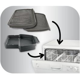 Tefal OptiGrill GC705816 Parrilla Eléctrica Negra Placa Acero Inoxidable 600 cm² 2000W