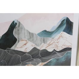 DKD Home Decor Cuadro Oriental Multicolor Negro 70 x 70 x 4 cm MDF y Cristal (3 Unidades)