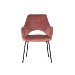 GINER Y COLOMER - Lote de 2 Sillas de Terciopelo Marrón y Metal, 49 cm de Altura de Asiento