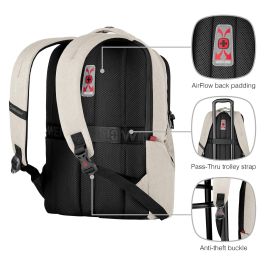 Wenger MX Professional Mochila para portátil de 40,64cm (16 Pulgadas) Sand Unisex Poliéster