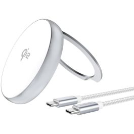 4smarts Cargador Inalámbrico Qi2 con Soporte Kickstand Plata/Blanco Precio: 48.50000045. SKU: B1JSYJDLAW