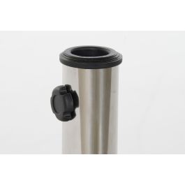 DKD Home Decor Base Parasol Terraza y Jardín Inox Plateado 45x45x35 cm