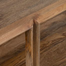 Mesa Centro Marrón Madera de Mango Salón 130 X 80 X 45 cm