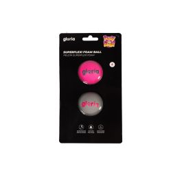 Gloria Pelota Superflexi Foam S Gris-Rosa 4.5 cm 2 Piezas