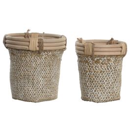 Cesta Balines DKD Home Decor Natural 16 x 16 x 16 cm Set de 2