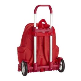 Safta Mochila 662+Carro Evolution Real Sporting D 32x43x17 cm Color Rojo