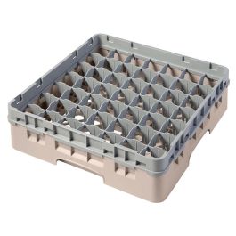 CAMBRO - 49S318-184 - Cesta de lavado 49 comp. 1 altura - 6 cm Ø máx. - alt. máx. 9,4 cm - 50 x 50 x 14,3 cm - Beige Precio: 49.89000005. SKU: B135DMJC5P