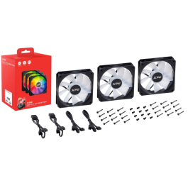 XPG VENTO R 120 ARGB PWM Carcasa del Ordenador Ventilador 120mm 1650 RPM 62.33 CFM 1.65 mmH2O Rodamiento Rifle PWM 4 Pines Negro 1 Pieza Precio: 38.78999971. SKU: B1B9TCTBZQ