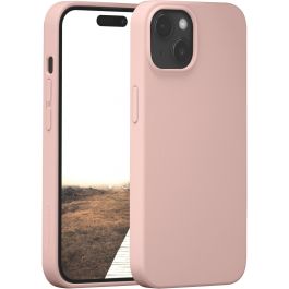 dbramante1928 Monaco MagSafe iPhone 15 Pink Sand - Funda de Silicona Reciclada, 3 Capas Protección Impactos, Agarre Suave