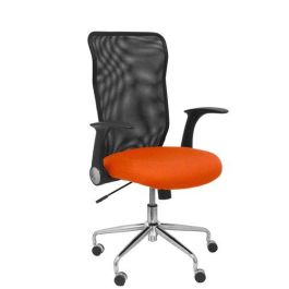 Silla Piqueras Y Crespo Minaya Brazos Retractiles Mecanismo Basculante Ergonomica Respaldo Malla Transpirable Negra Asiento Tapizado Bali Naranja Oscuro Precio: 245.50000002. SKU: S5703911