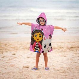 Poncho-Toalla con Capucha Gabby's Dollhouse Rosa 50 x 115 cm Poncho-Toalla con Capucha Gabby's Dollhouse Rosa 50 x 115 cm