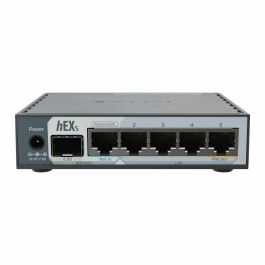Mikrotik E60IUGS Router Gigabit Ethernet Negro con USB 3.2 Gen 1 y velocidades de hasta 2500 Mbit/s