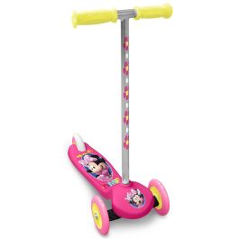 Stamp Minnie Scooter Dirección Twist de 3 Ruedas, Estable, Antideslizante, Rodamiento ABEC 5, Freno Trasero, Niña +2 Años