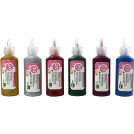 Liderpapel Purpurina fantasia colores metalicos surtidos bote 20 gr