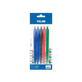 Boligrafo Milan P1 Retractil 1 mm Touch Blister De 5 Unidades Colores Surtidos