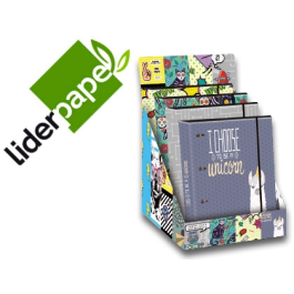 Liderpapel Carpeta 4 anillas 40 mm Din A4 Forrada con Recambio y Gomilla Fantasia 120 Hojas 70g 5mm Precio: 95.5000002. SKU: B16PTRX6TE