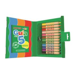 Alpino Estuche 12 Lápices de Colores para Bebés AL000177 - Mina Blanda, Sacapuntas y Guía Pedagógica Incluidos