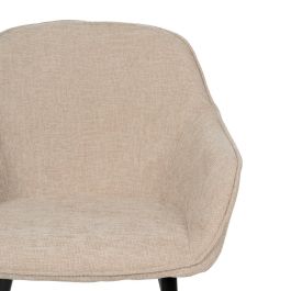 Silla Beige Tejido-Metal Contract 61 X 59,50 X 83 cm